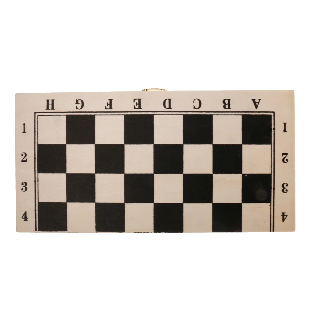 Wooden Foldable Checkers Board With Draughts Pieces Set Game 8x8 |