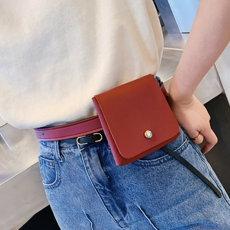 

Cute Mini Girl Waist Bag Fashion Funny Shoulder Pack Coin Purse Bag Woman Shoulder Chest Bags