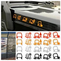 funny off road vehicle suv hood side windows door decals terrain sign icon reflective stickers automobile accessories
