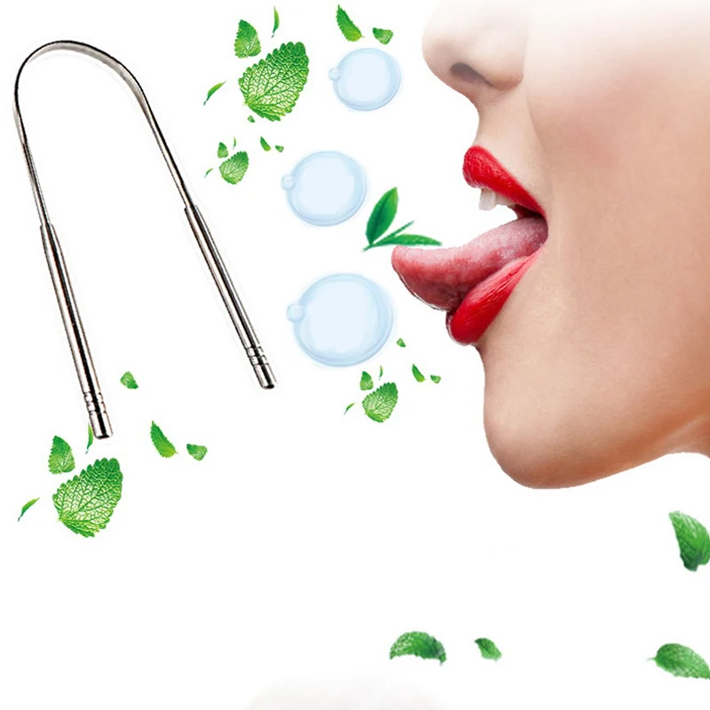 Профессиональный скребок для языка из нержавеющей стали чистки свежего дыхания