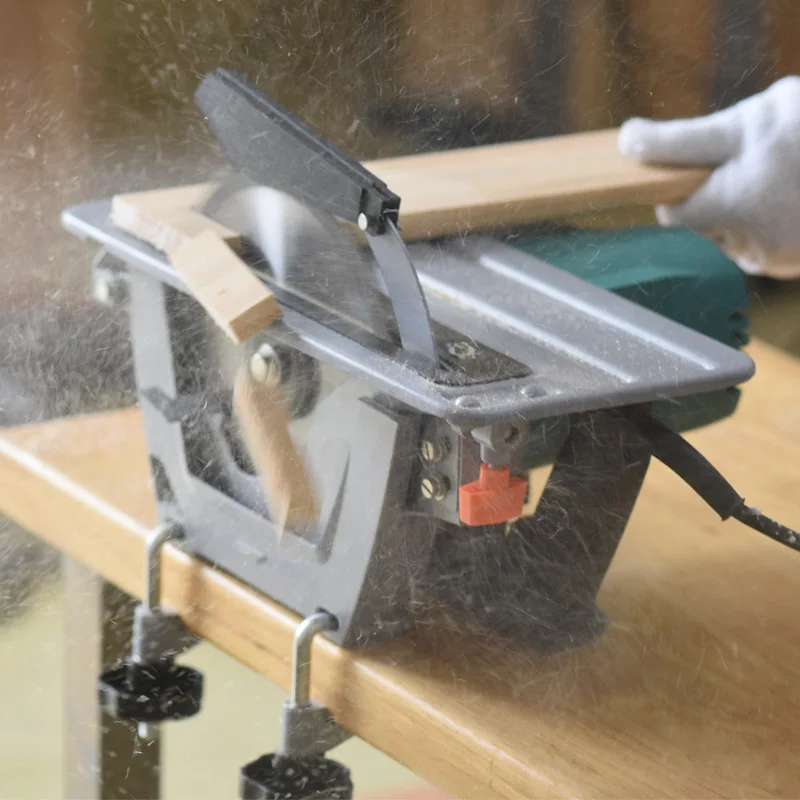 7 дюймов бытовой портативный деревообрабатывающий пильный станок электрическая