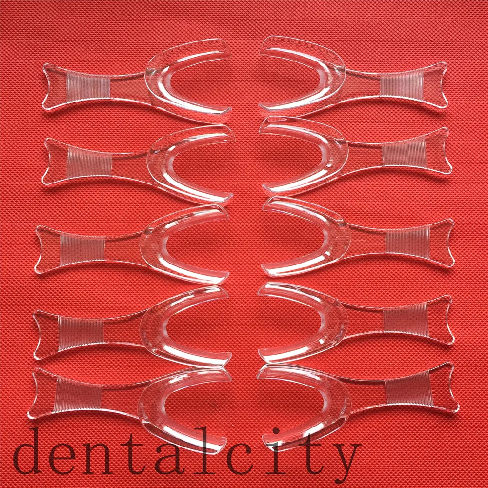 Лучший 10pc стоматологический прозрачный втягиватель для экспандер губ рта и