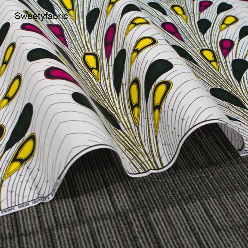 100% хлопчатобумажная африканская ткань высокого качества настоящие африканские