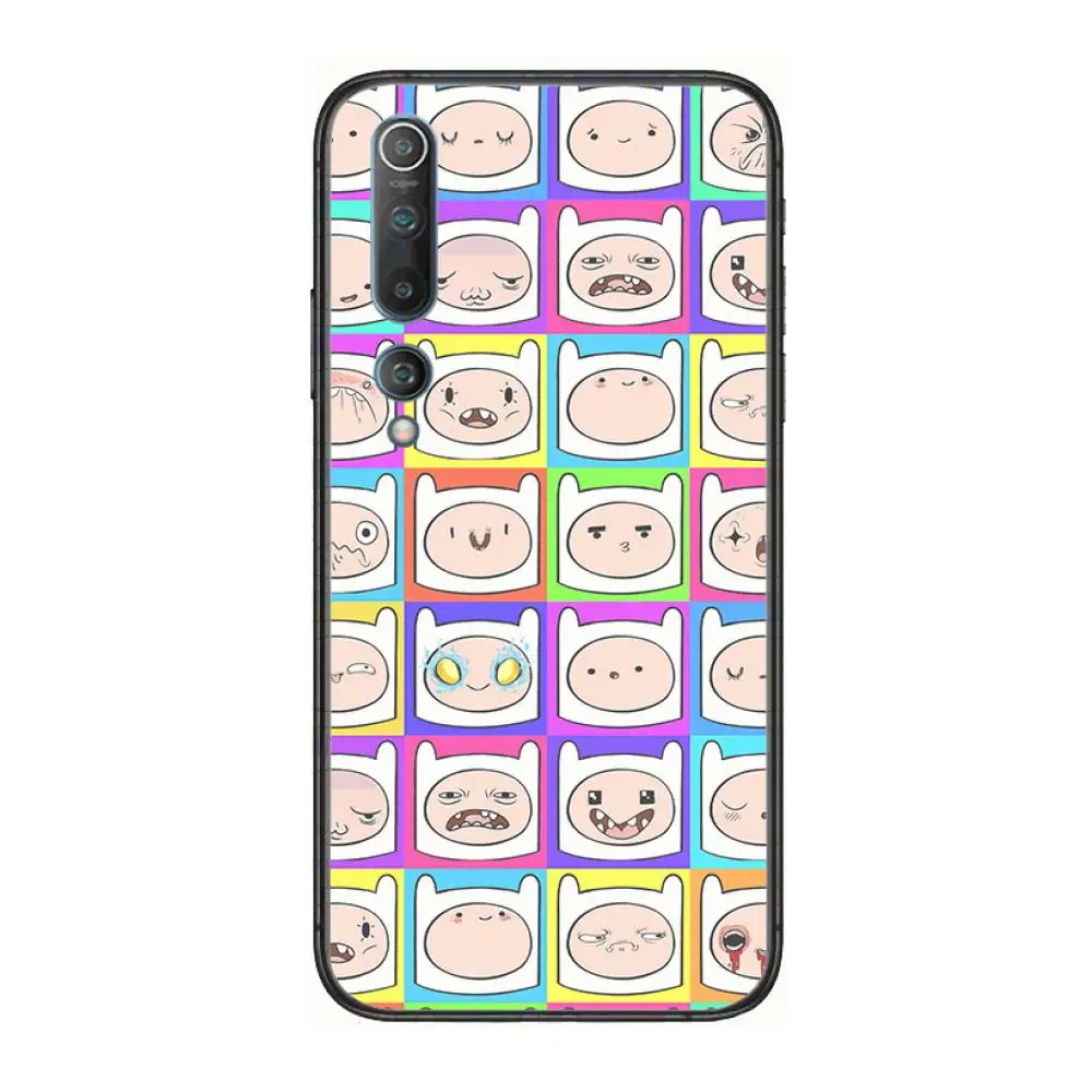 

Anime Adventure Time case Phone Case For xiaomi mi11 5g 10 liti Ultra 9Pro SE 3 8 Note Anime Black Cover Silicone Back Pretty tp