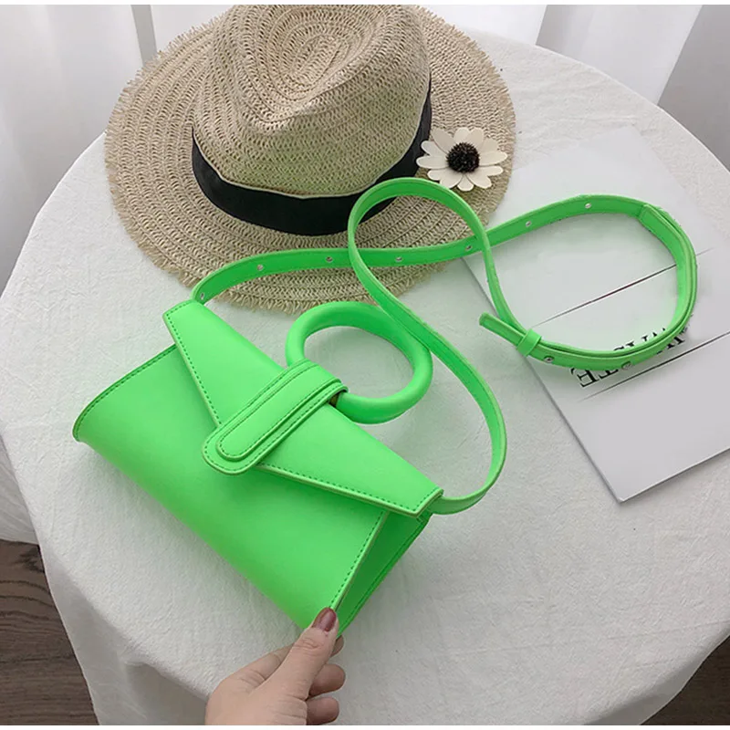 Сумка для женщин Женская флуоресцентная цветная сумка конверт ретро сумки