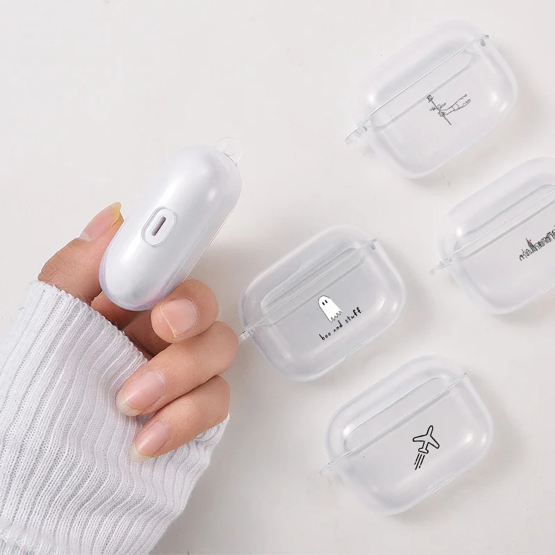 Симпатичный чехол для Apple airpods Pro с надписью Don't touch my AirPods защитный мягкий Bluetooth