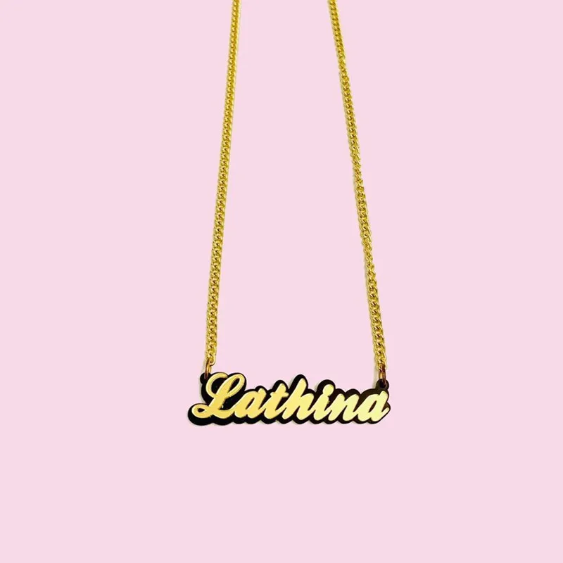 

Женское акриловое ожерелье с подвеской в стиле хип-хоп