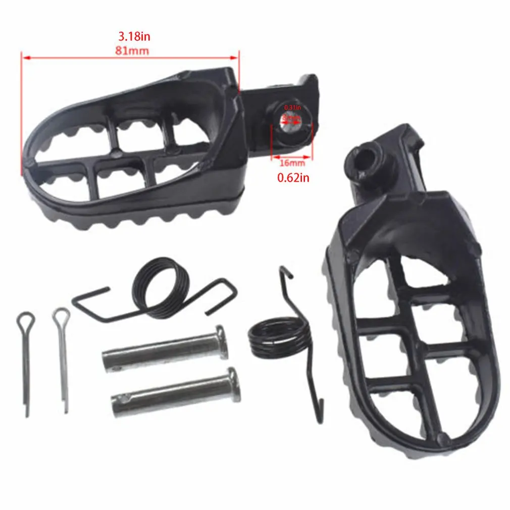 

A Pair Of Motorcycle Front Rear Footrests Footpegs For BMW For Pw50 Pw80 Tw200 Pw 50 80 Tw 200 Dirt Bike