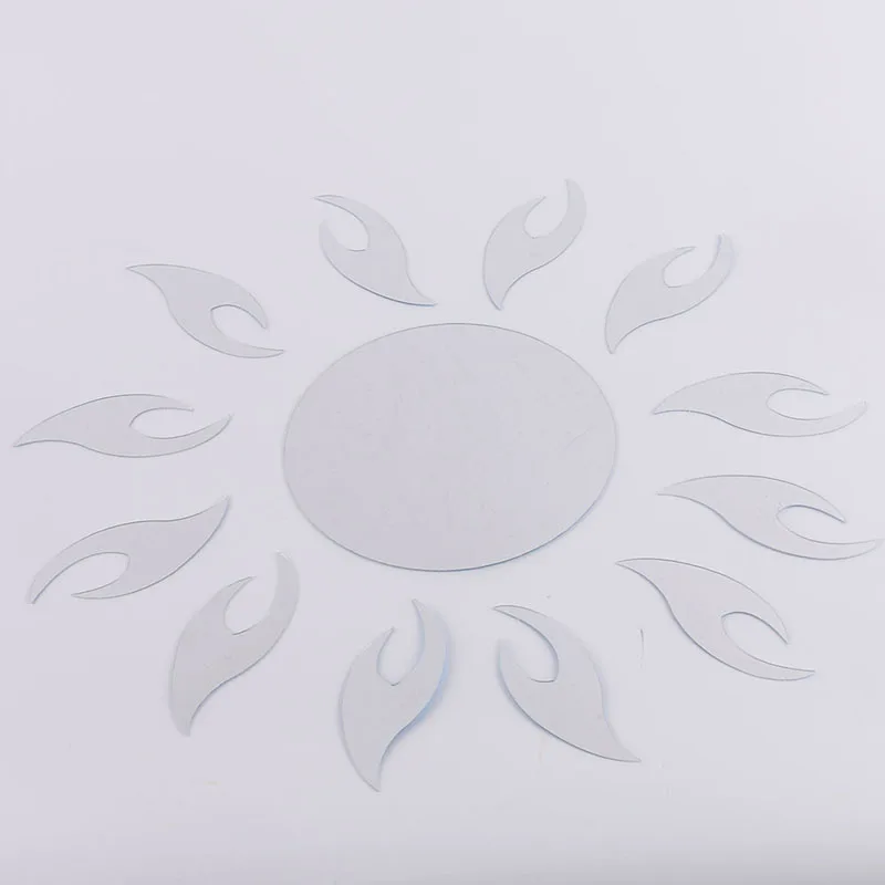 3D подсолнечника зеркало &quotогонь&quot кирпичная стена Стикеры домашняя переводная