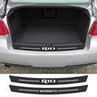 Автомобильная наклейка на заднюю панель для Kia Rio Optima Sorento Picanto Ceed Forte Cadenza K9 Soul автомобильные защитные аксессуары из углеродного волокна