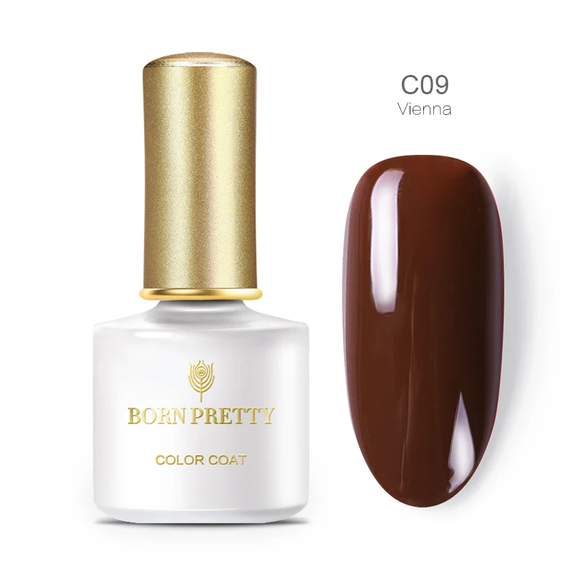 C09 BORN PRETTY Гель-лак для ногтей красный кофе фиолетовый серый замочить от УФ светодиодный Гель-лак Полупостоянный дизайн ногтей геллак 6 мл для DIY Советы - Цвет: C09