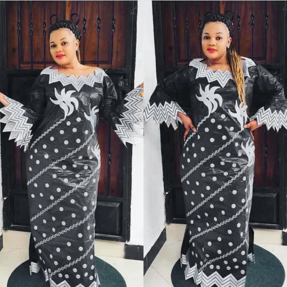 От H &amp D в африканском стиле размера плюс платье женское макси халат Базен