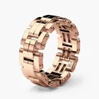Новые Кольца из розового золота для женщин парные обручальные кольца мужские ювелирные изделия пластина кольца 