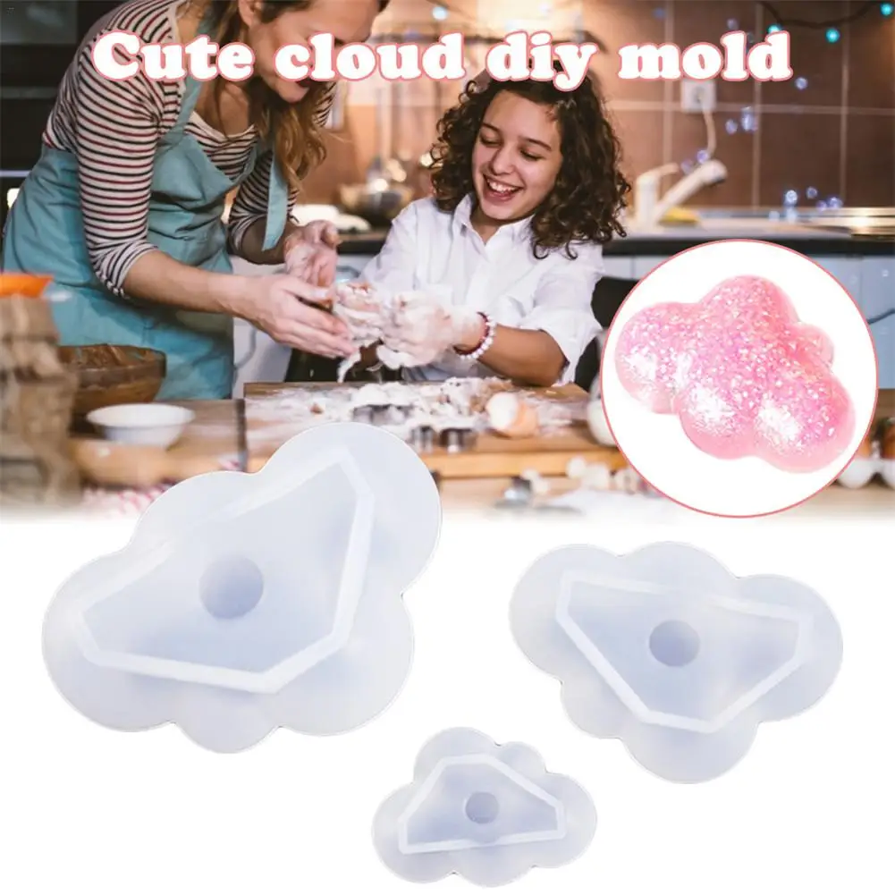 3D облако Форма Шоколадный силиконовые формы мусс Fondant (сахарная) кубика льда для