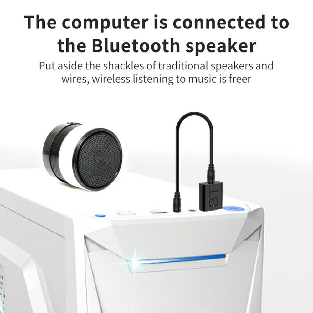 Bluetooth-совместимый 5 0 аудио передатчик приемник USB адаптер для ТВ ПК автомобильный