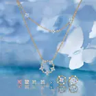 Женское многослойное ожерелье с подвеской в виде цветка