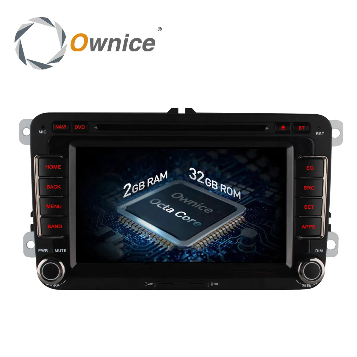 Ownice Восьмиядерный Android 6 0 2 Гб ОЗУ автомобильный DVD-плеер для Volkswagen golf 4 5 touran passat B6