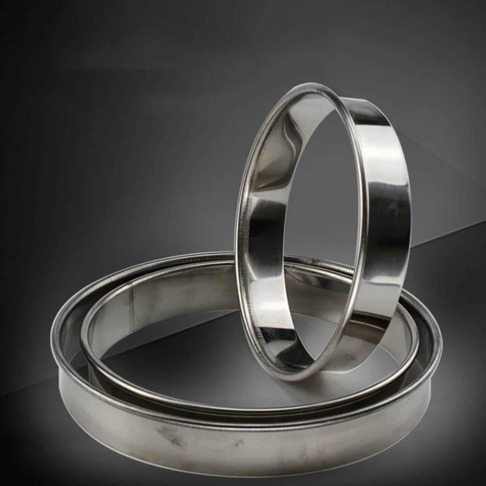 

1Pc Stainless Steel Pizza Saucing Ring Pizza Prep Tools DIY Round Pizza Ring