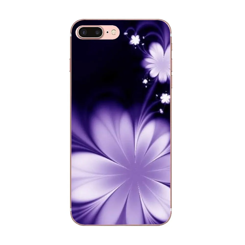 Для Apple iPhone 4 4S 5 5C 5S SE 6 6S 7 8 Plus X XS Max XR ТПУ чехлы накладки сладкий фиолетовый