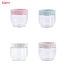 Кухонный прозрачный контейнер для хранения пищевых продуктов с крышками, прочный герметичный горшок, пластиковая банка для сухого молока D0AC