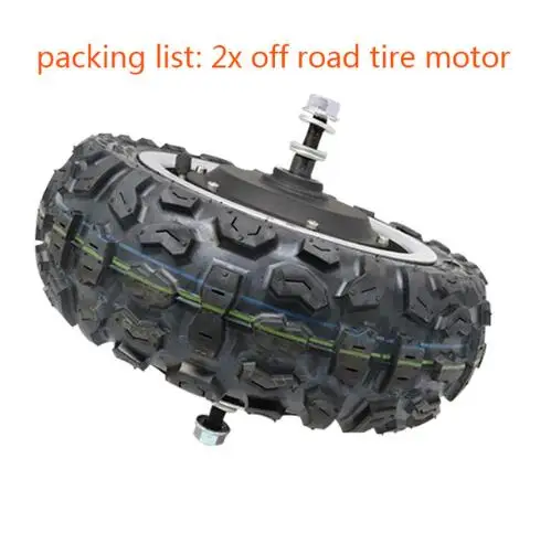 2xoffroad tire motor 60 в 1600 Вт Электрический мотор для скутера внедорожные/дорожные шины электрический моторный концентратор колеса двигателя для 1" скейтборд ховербо Kick E скутер - Цвет: 2xoffroad tire motor