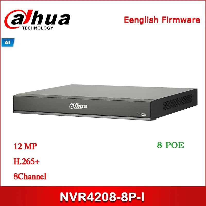 Видеорегистратор Dahua POE NVR сетевой видеорегистратор 1U 8 каналов 1 PoE портов