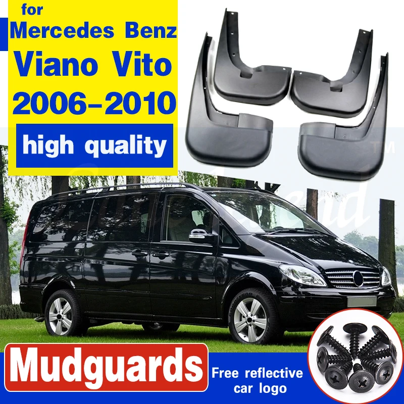 4 шт. Брызговики для автомобиля брызговики универсальные Mercedes Benz Viano Vito 2006 2007 2008 2009