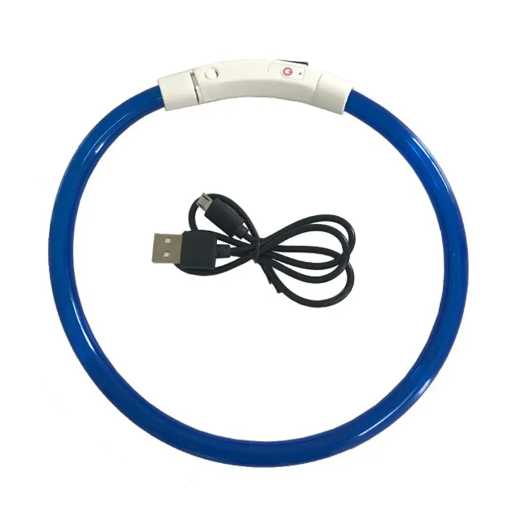 Светодиодный ошейник для собак перезаряжаемый от USB 360 градусов люминесцентный