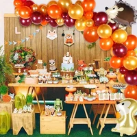forest jungle theme animals party decor latex balloons arch kit hedgehog squirrel fox raccoon for baby shower kids birthday