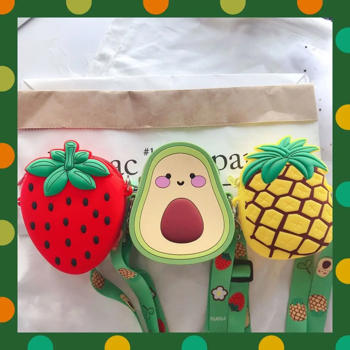 Cute Fruit Children Small Shoulder Bags Fashion Girls Mini Strawberry Crossbody Bags Lovely Kids Jelly Coin Purse Wallet Handbag