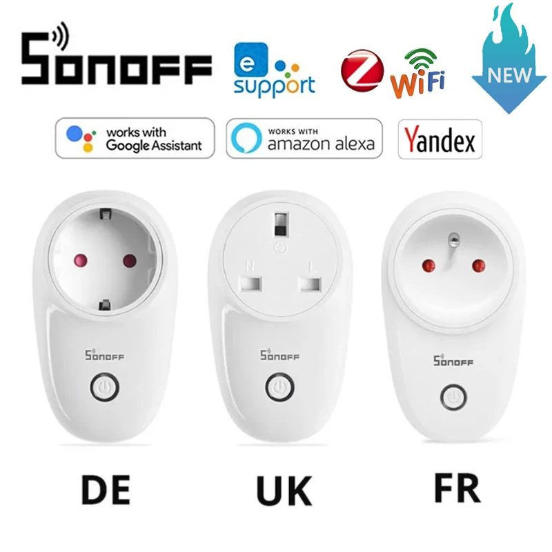 

SONOFF Zigbee/Wifi Plug S26 Smart Socket Outlet eWelink Smart Home Works With Alexa Google Assistant Smartthings Yandex Alice