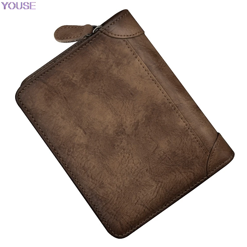 Мужской короткий кошелек из натуральной воловьей кожи | Багаж и сумки