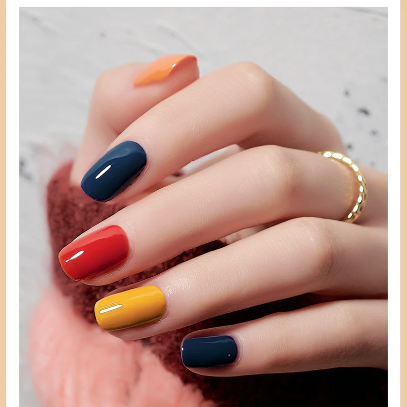 Гель-лак для ногтей с полным покрытием великолепный цветной отмачиваемый УФ