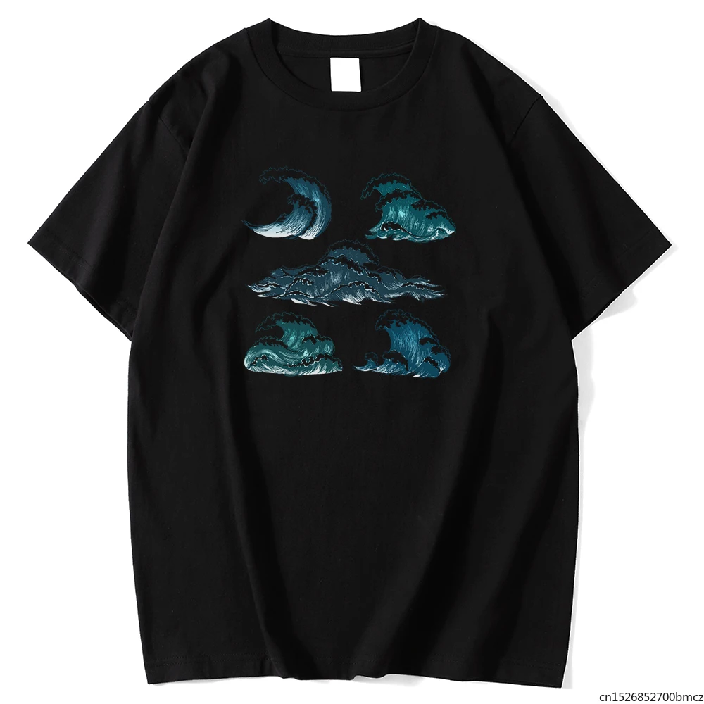 

Wave Spindrift Funny Printing Women Tshirt Style Fashion Casual T Shirts Simplicity Comfortable Womens Streetwear
