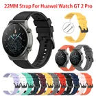 Ремешок силиконовый для смарт-часов Huawei Watch GT 2 pro, универсальный браслет для mazfit GTR 2 шириной 22 мм