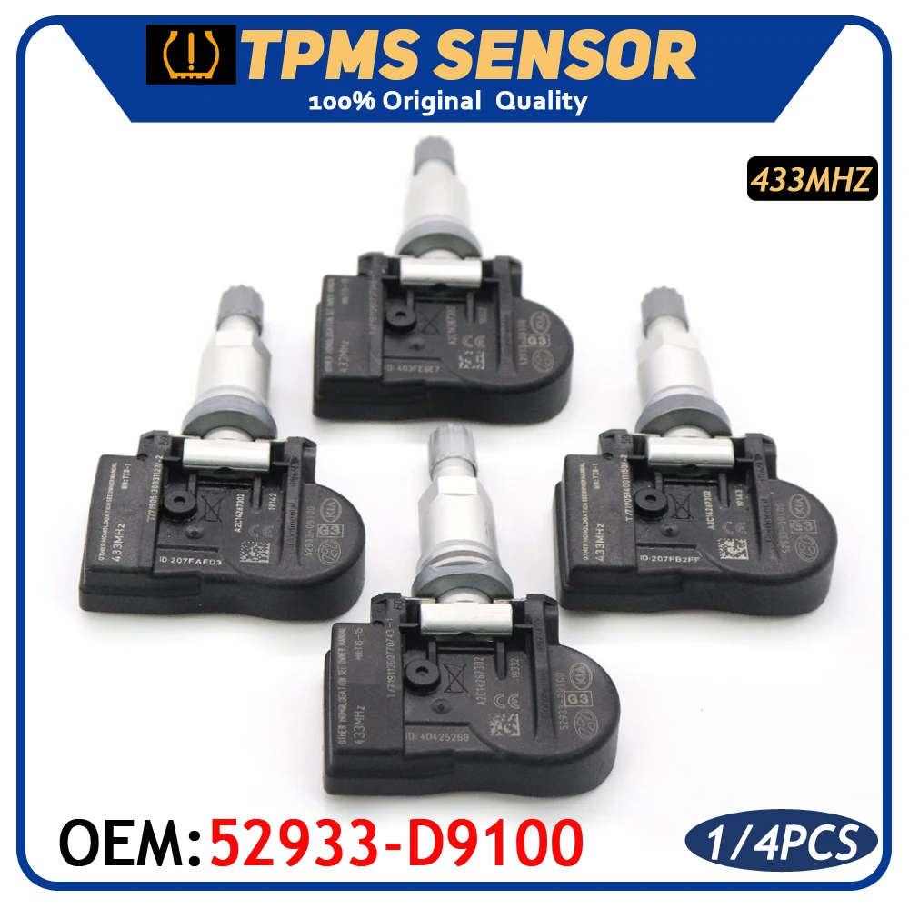 Датчик TPMS 52933 D9100 для KIA Sportage QL K7 KX5 KX3 CADENZA 2016 2018 433 мгц датчик давления в шинах