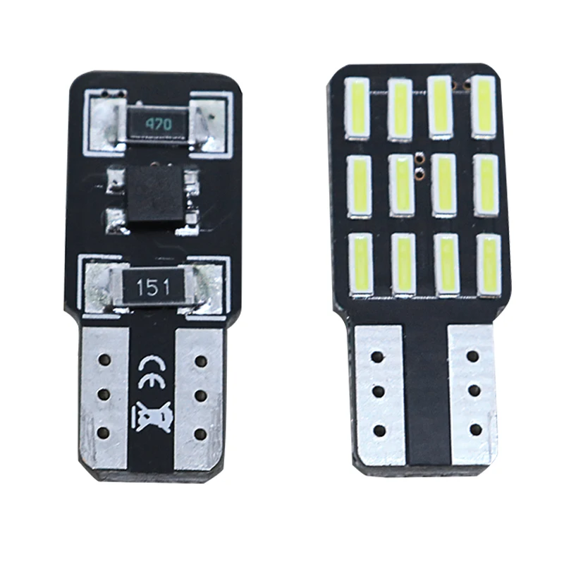 

QHCP 2Pcs Car LED Bulbs Reading Lamp Vanity Mirror Trunk Light Accessories Trunk Lamp Interior For Toyota Camry 2018