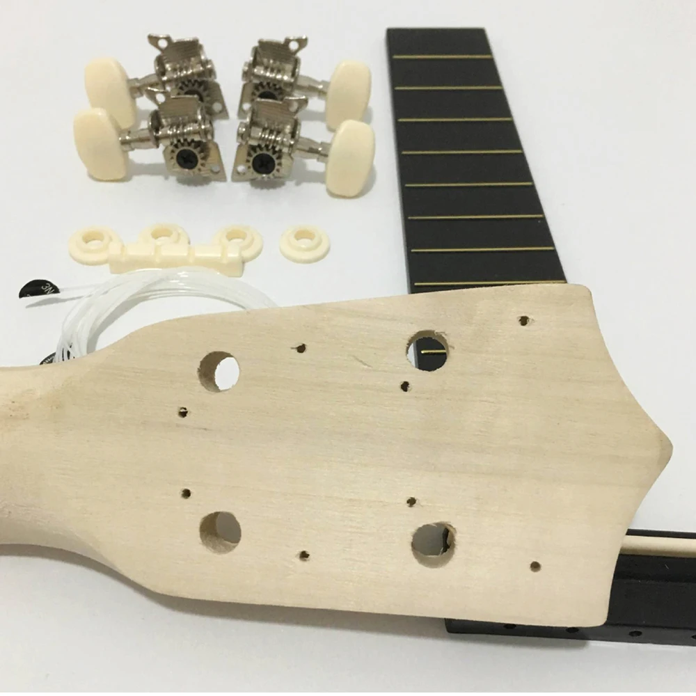 21 inch DIY Ukulele Kit For Children Basswood Concert Hawaii Guitar for Handwork Painting Parents-child Campaign DIY02 | Спорт и