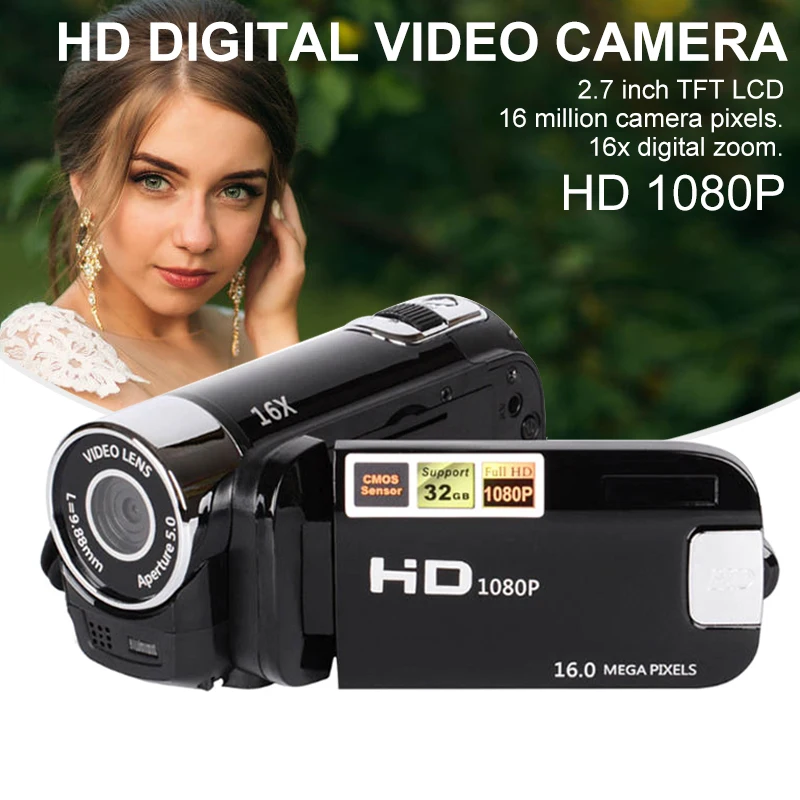 Full HD 1080P 16X цифровой зум 16MP видеокамера DV камера портативная JHP