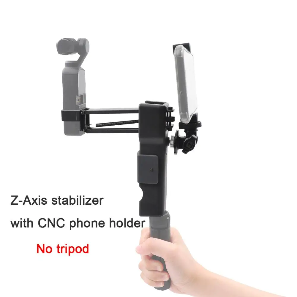 Золотой Startrc Osmo Карманный ручной Z-Axis стабилизатор со смартфоном с ЧПУ держатель Штатив селфи палка для DJI osmo карманная ручка gimbal - Цвет: Золотой