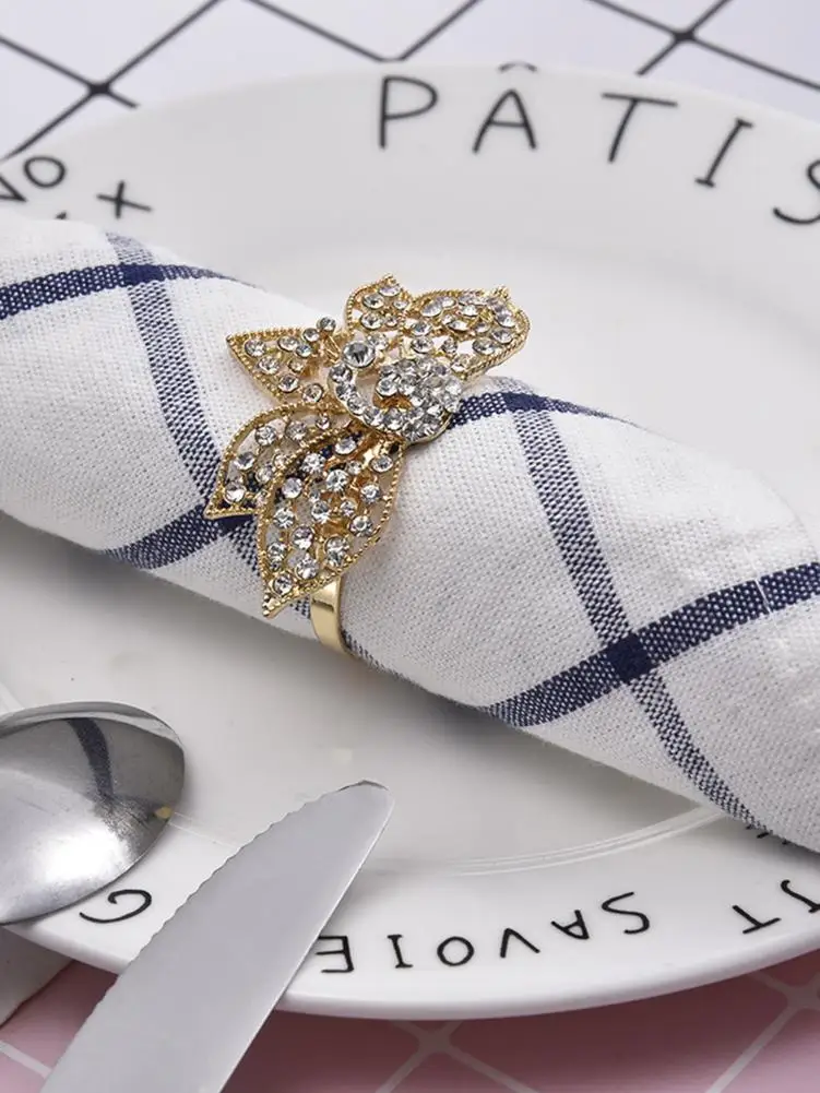 Золотые кольца для свадебной вечеринки держатель салфеток стулья пряжки