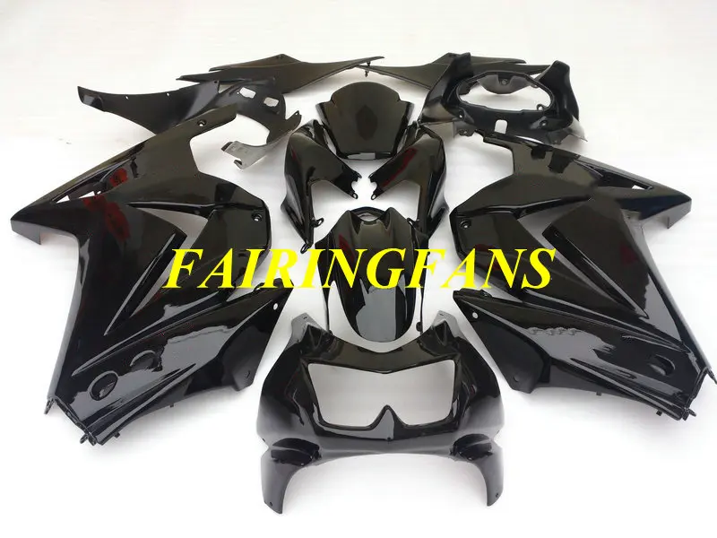 Инжекторный обтекатель для KAWASAKI Ninja ZX250R 08 09 10 11 12 ZX 250R 2008 2012 черный глянец