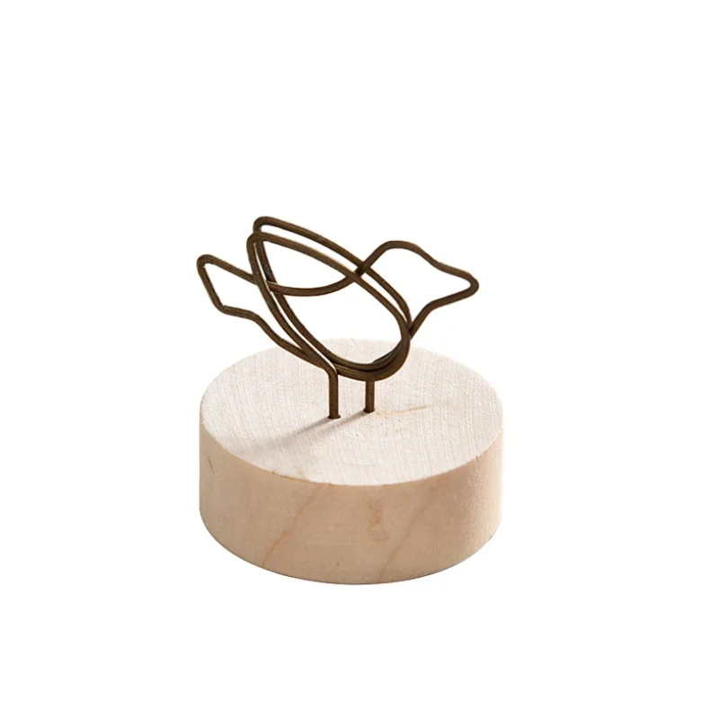 Креативный деревянный зажим для карты памяти карта фотографий Настольная бумага