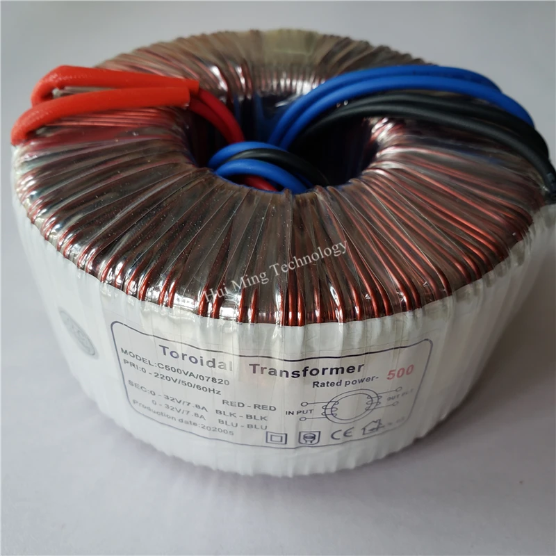 32V 7.8A тороидальный трансформатор медный изготовленный на заказ 220V 500VA