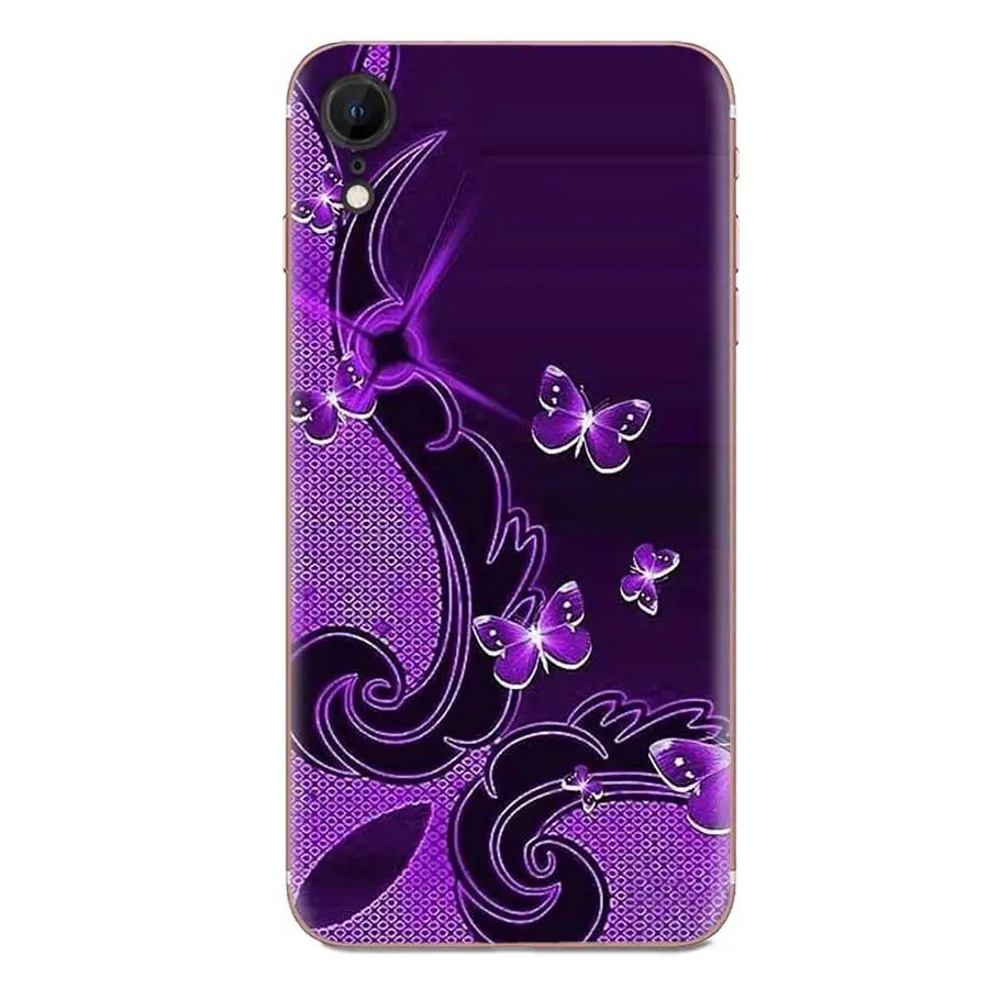 Мягкий дизайн на заказ для Sony Xperia Z Z1 Z2 Z3 Z4 Z5 compact Mini M2 M4 M5 T3 E3 E5 XA XA1 XZ Premium Infinity On Purple