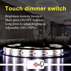 Светодиодный ная Водонепроницаемая светильник та 5 В, USB-лента, гибкая лента, светодиодсветильник та, 0,5, 1, 2, 3, 4, 5 м, сенсорная Регулируемая внутренняя подсветка, 2835