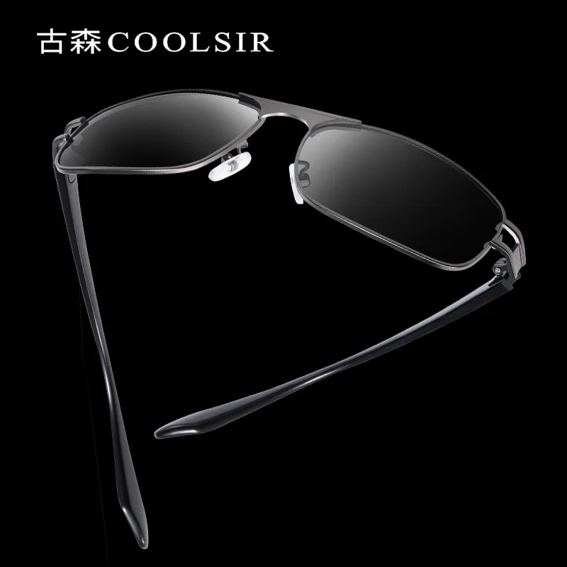 Мужские солнцезащитные очки с поляризацией и УФ-защитой маленькая квадратная