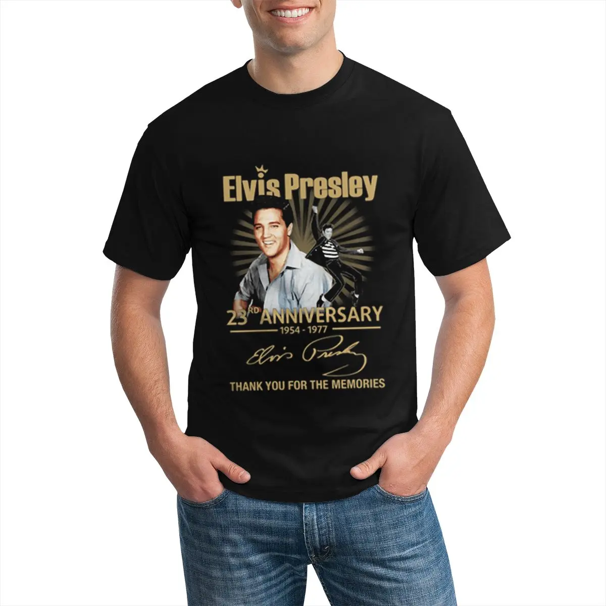 Футболка мужская оверсайз с надписью на годовщину 1954 1977 | Мужская одежда