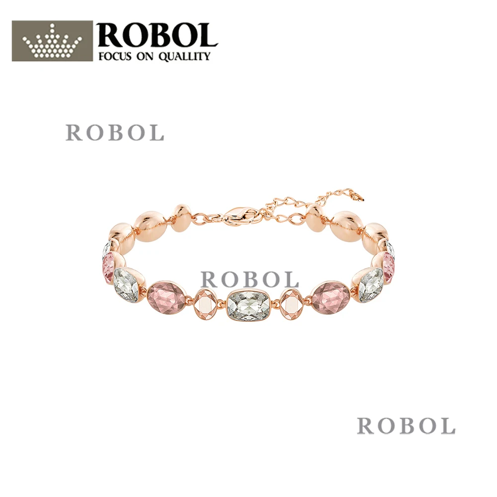 High Quality Swa SL008 Transparent Brick Mosaic Square Round Cat Eye Frosting Leaves Sun Flower Crystal Bracelet Jewelry | Украшения и