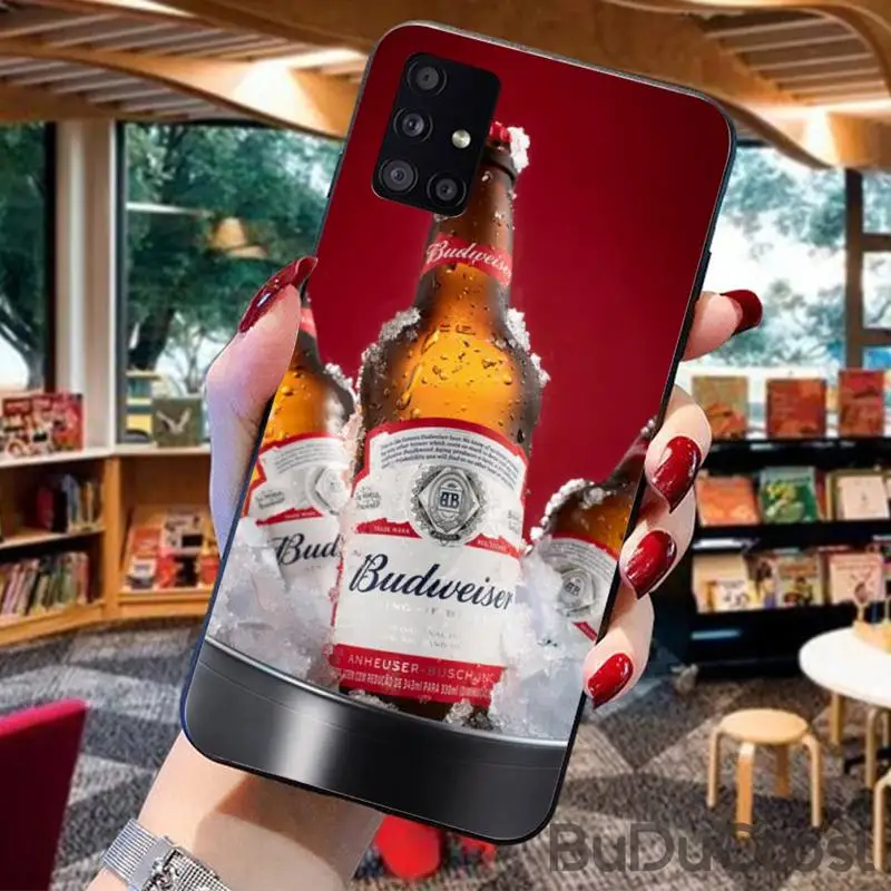 

Beer Budweiser red Phone Case for Samsung A91 01 10S 11 20 21 31 40 50 70 71 80 A2 CORE A10